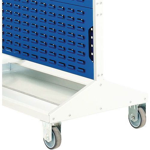 Louvre Design Server Rack Bott 1250mm High Mobile Louvre Panel Racks - Rapid Racking