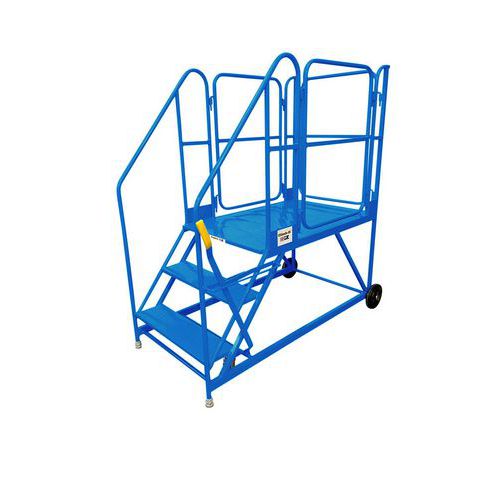 Easy Slope Work Platform - 3 to 10 Steps - Blue