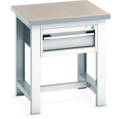Bott Cubio Heavy Duty Industrial Lino Topped Workstand - 840x750x750mm