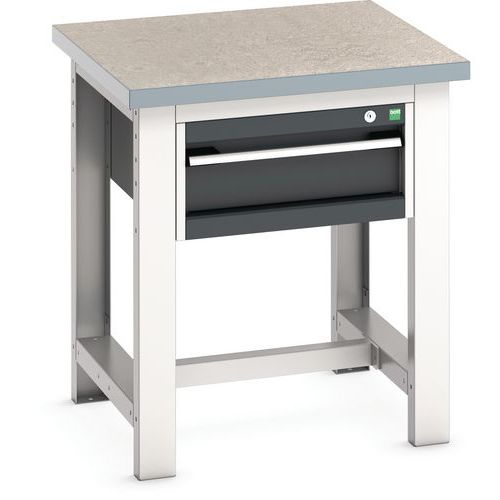 Bott Cubio Heavy Duty Industrial Lino Topped Workstand - 840x750x750mm