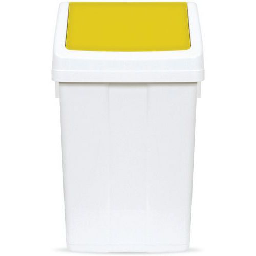 Swing Top Plastic Bins for Waste Disposal - Durable and Easy to Use