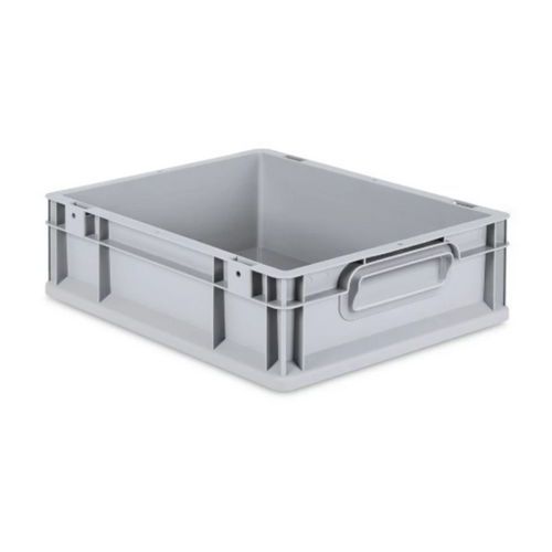 Open & Closed Handle Euro Containers - Grey