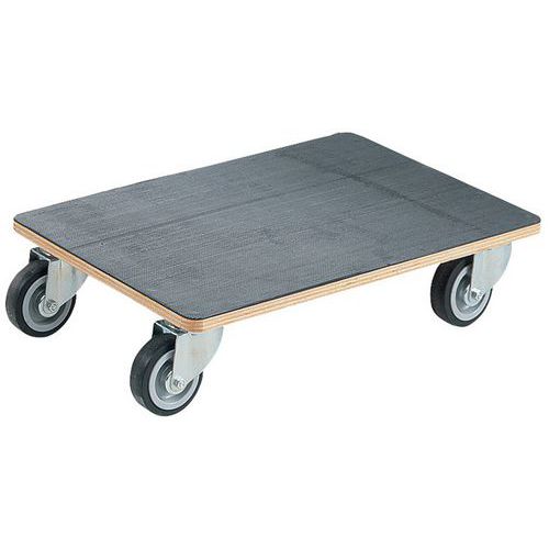 Wood rolling platform - Rubber finish - Load capacity 250 kg