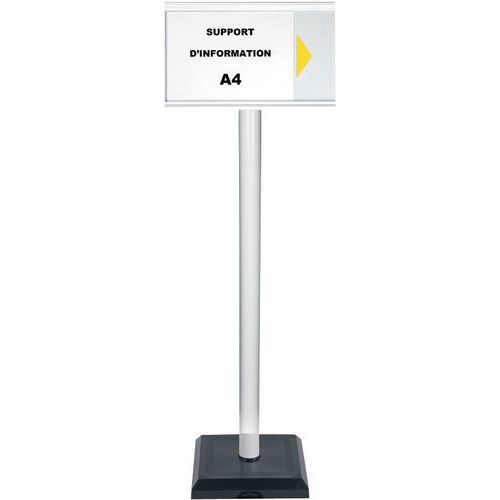 Post with A4 PVC information panel - Premium