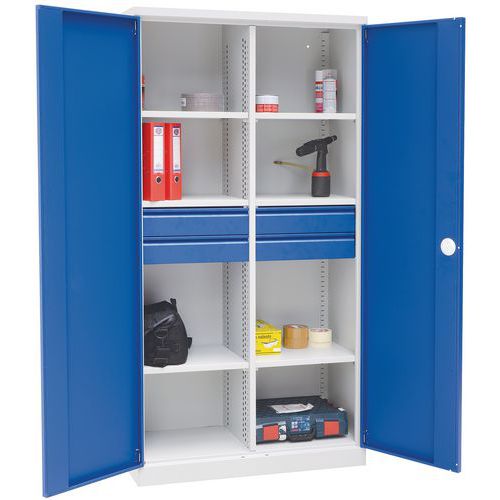 Heavy Duty Tall Wide Compartment Cupboards With Drawers