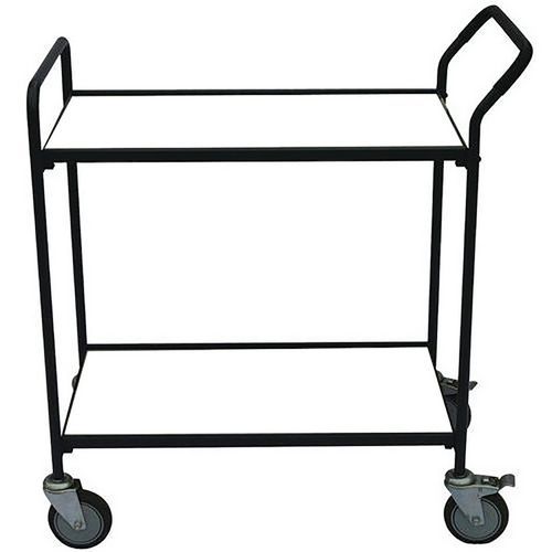 Shelf Trolley - MDF Shelves - 200kg Load - Heavy Duty - Manutan Shelf Trolley - MDF Shelves - 200kg Load - Heavy Duty - Manutan