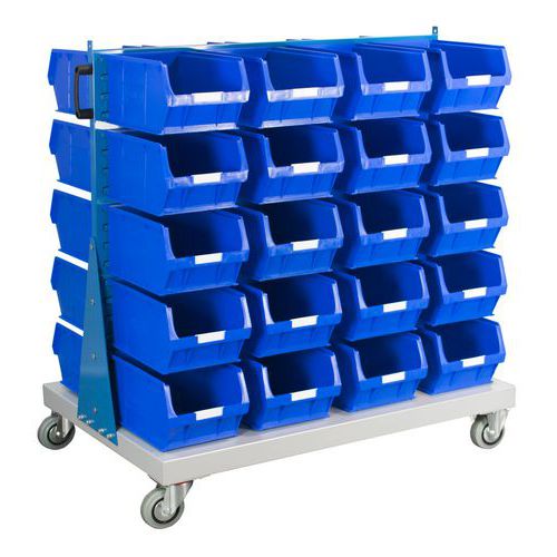 Double Sided Trolley (1200h x 1000w) With Bins