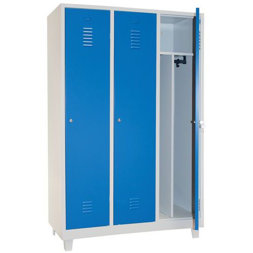 Clean & Dirty Workwear Locker - 2 to 3 Columns - Metal Body - Manutan Expert
