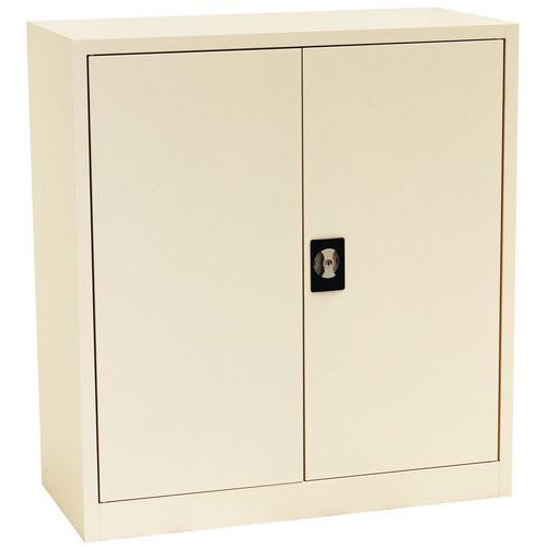 Economy Metal Cupboard - Hinged Doors - HxW 1000x920mm - Manutan Orel