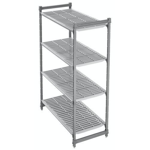 Cambro Basics Plus Ventilated Shelving Bays with 4 Shelves - 1830h