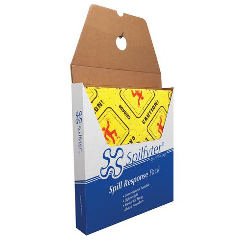 Universal high-visibility absorbent - Box dispenser for sheets