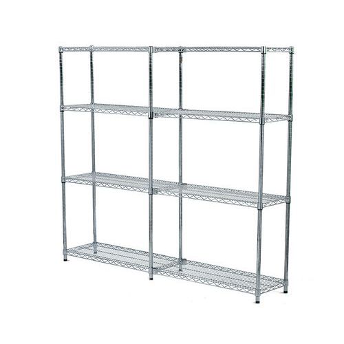 2 Bay Chrome Shelving - 1600h x 915w x 355d - Offer 2 Bay Chrome Shelving - 1600h x 915w x 355d - Offer