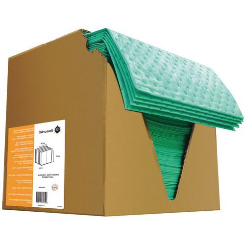 Chemical Spill Cloths - Light/Heavy CMC Absorbent Sheets - Manutan UK Chemical Spill Cloths - Light/Heavy CMC Absorbent Sheets - Manutan UK