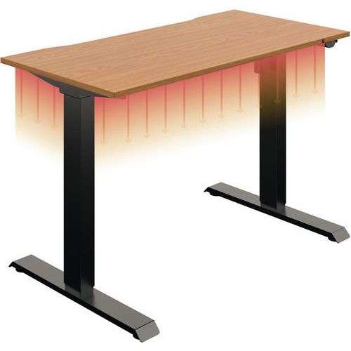 Okoform Heated Home/Office Desk - Height Adjustable - LxW 1200x600mm