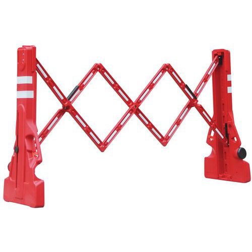 Extendable weighted work site barrier - Manutan