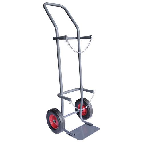 Steel Sack Truck For Gas Cylinders - Heavy Duty 200kg - Manutan