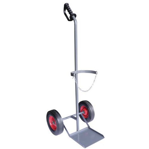 Steel Sack Truck For Single Gas Cylinders - 100kg Capacity - Manutan