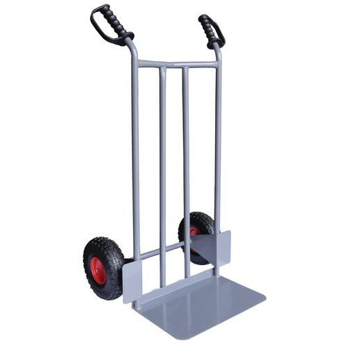 Steel Sack Truck - 250kg Capacity - Pneumatic Tyres - Manutan Steel Sack Truck - 250kg Capacity - Pneumatic Tyres - Manutan