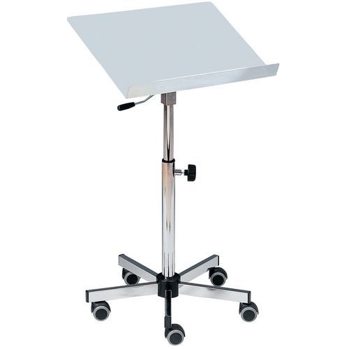 Mobile service trolley with tilting surface Mobile service trolley with tilting surface