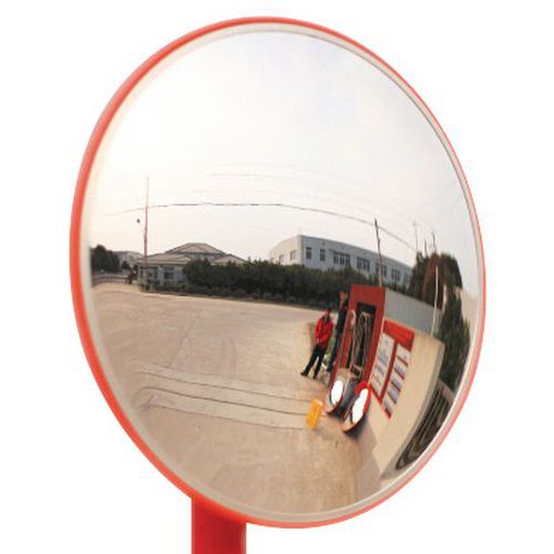 Round Safety Mirror - Convex - Outdoor/Indoor Traffic - Manutan UK