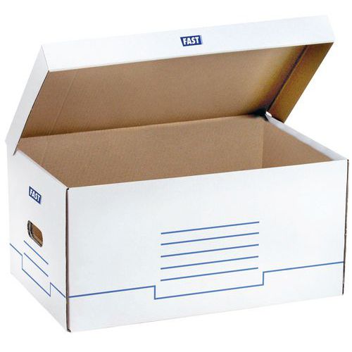 White Archive Box - Pack of 10 - Reinforced Sides - FAST
