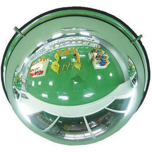 Convex Safety Full Round Mirror - For Hallway Traffic - Manutan Expert