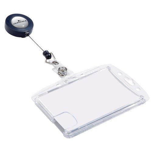 Badge holder for magnetic card - With reel