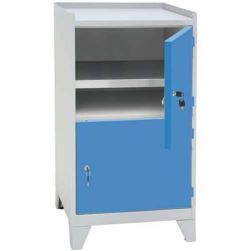 Metal Workshop Tool Storage Cabinet - 2 Door - 4 Feet - 1020x533mm UK