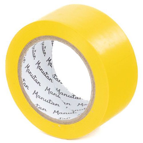 PVC Floor Marking Tape Roll - Solid Colour - LxW 33m x 50mm - Manutan