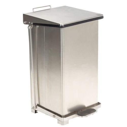 Food Waste Pedal Bin - Stainless Steel - 45 Or 90-Litre - Manutan UK