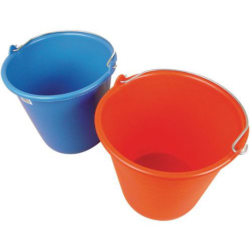 Household Cleaning Buckets - 10 Litre - Plastic & Round - Manutan UK