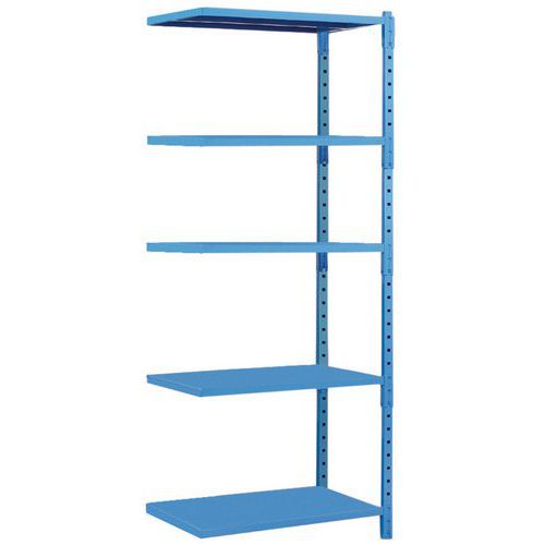 Tubular Shelving Extension Bay (2000h x 1250w) With 5 Solid Shelves