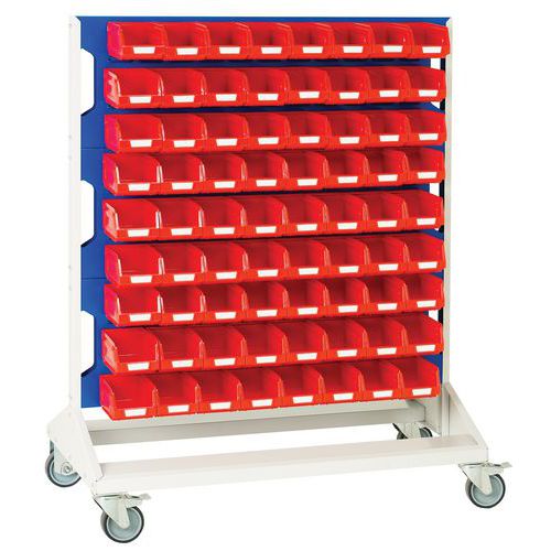 Bott 1250mm High Mobile Louvre Panel Racks for Organization & Storage