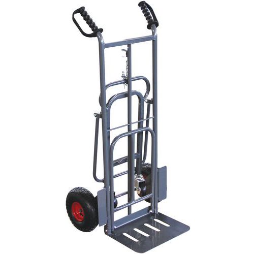 Combination Sack Truck/Trolley - 3 Loading Modes - Pneumatic Wheels