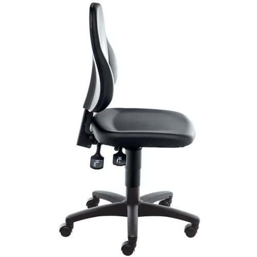 Multi-purpose, vinyl ergonomic workshop chair