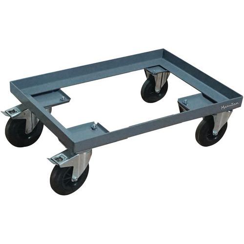 Mobile Euro Pallet Trolley - 250kg Capacity Dolly - Manutan UK Mobile Euro Pallet Trolley - 250kg Capacity Dolly - Manutan UK
