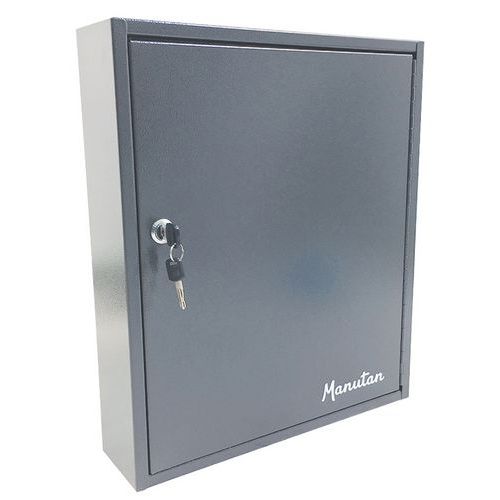 Key Cabinet - High-Security Metal Cupboard - Slimline Safes - Manutan Expert