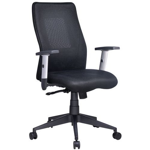 Penelope office chair with medium backrest - Fabric - Manutan