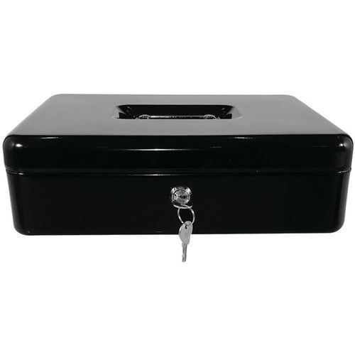 Steel Cash Box With Key Lock - Petty Cash Safes - Manutan UK