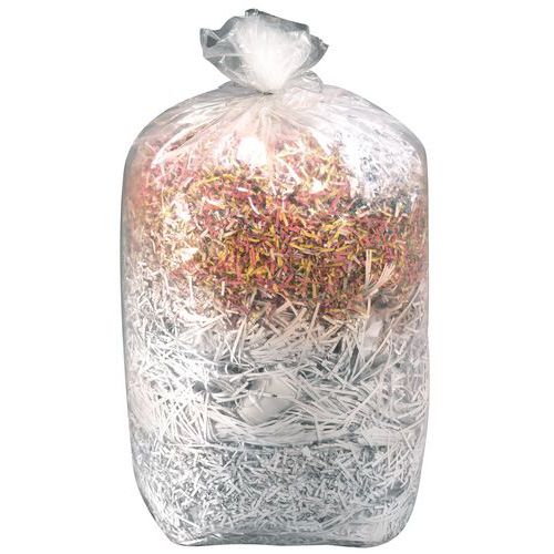 Transparent bin bag - Heavy waste - 30 to 110 L - Manutan Expert