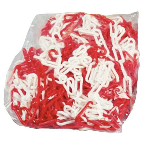 Red & White Plastic Chain