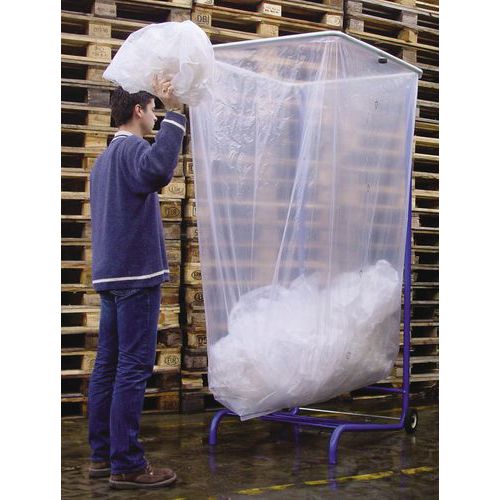 Giant Bin Bag - Clear Plastic Sack - 400-2500 Litre Capacity - Manutan