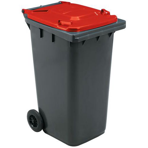 240L Wheelie Bin With Waste Separation Lids - UK Standard - Manutan UK 240L Wheelie Bin With Waste Separation Lids - UK Standard - Manutan UK