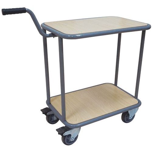 2-shelf trolley - Capacity 200 kg - Manutan