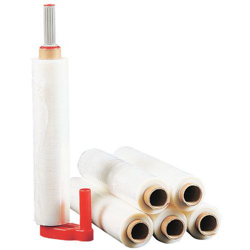 Stretch Film Wrap Starter Pack - 6 Rolls With Dispenser - Manutan UK Stretch Film Wrap Starter Pack - 6 Rolls With Dispenser - Manutan UK