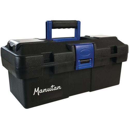 Plastic Tool Boxes - Snap Locking - Inner Storage Tray - Manutan UK