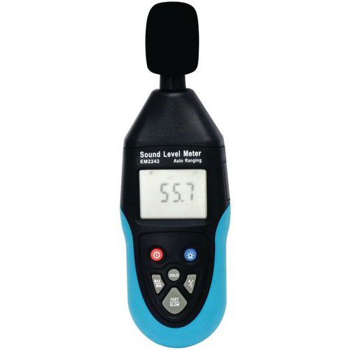 Digital Sonometer - Battery Operated - 35–130 dB - Manutan UK