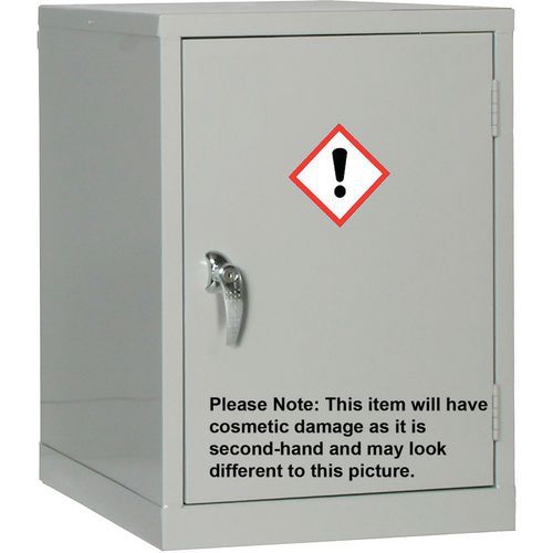 Used Grey Mini COSHH Cabinet + 1 Shelf HxWxD 760x457x457mm