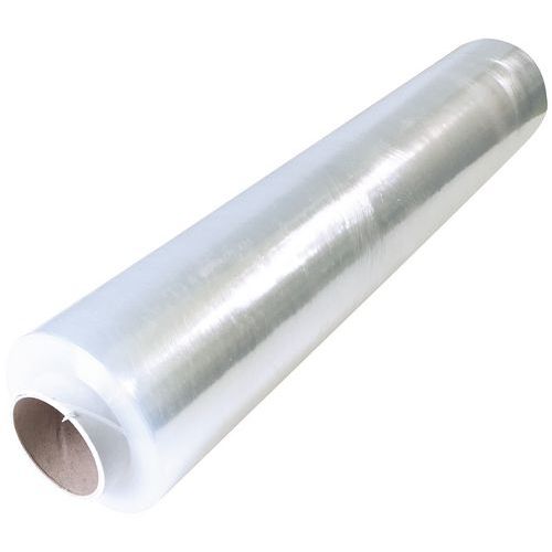 Clear Stretch Wrap Roll - Plastic - Width 450mm - 15 to 30 µ - Manutan