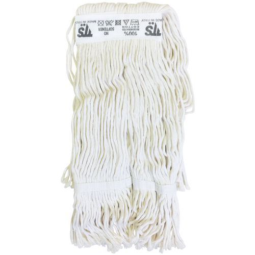 Replacement Mop Heads - Kentucky Style Mops - White Cotton - Manutan Expert